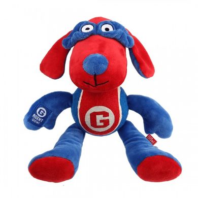 Игрушка для собак Agent Gigwi Плюшевая Собака с пищалкой и теннисным мячом 28 см GiGwi
