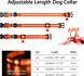 LED ошейник MASBRILL для собак, Оранжевый, Large