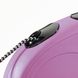 Троссовый поводок-рулетка FLEXI New Classic (cord) для маленьких пород собак, Розовый, Small