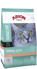 Сухой корм для котов ARION Adult Cat Derma 32/19 Salmon ARION