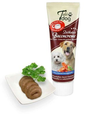 Крем-паштет для собак с беконом Tubi DOG Baconcreme Tubi