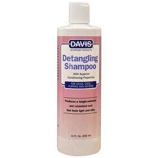 Шампунь-кондиціонер від ковтунів Davis Detangling Shampoo для обак і котів Davis