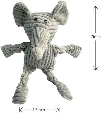 М'яка іграшка для собак PetLike Squeaky Grey Elephant