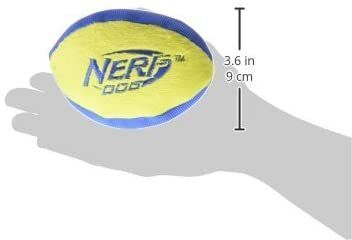 Мягкий футбольный мяч для собак Nerf Dog Trackshot с интерактивной пищалкой и хрустом Nerf Dog