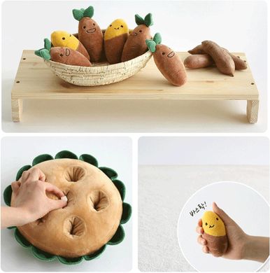 Мягкая игрушка для нюханья и игры в прятки для собак Sweet Potato Hide and Seek Plush Dog Toy Derby