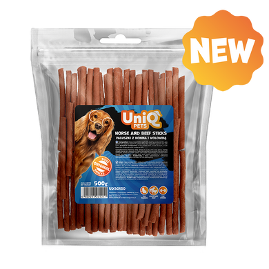 Лакомство для собак UniQ PETS Стики с кониной и говядиной UniQ PETS