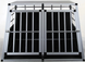 Автомобильная алюминиевая клетка-трапеция для собак на 2 двери, 91(85)х97(59)х69 см