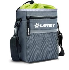 Сумка для вигулу і дресирувань LANNEY Dog Treat Pouch (Grey with Green)