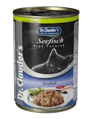 Консерви для котів Dr.Clauder's Selected Pearls Seefish з морською рибою і пребіотиками Dr.Clauder's