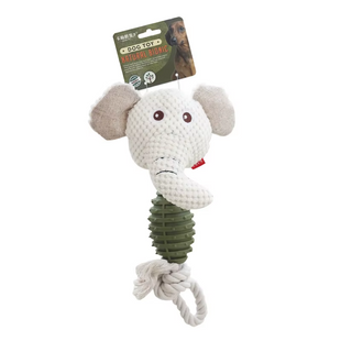 М'яка іграшка для собак Derby Elephant Shape TPR + Rope Dog Toy Derby