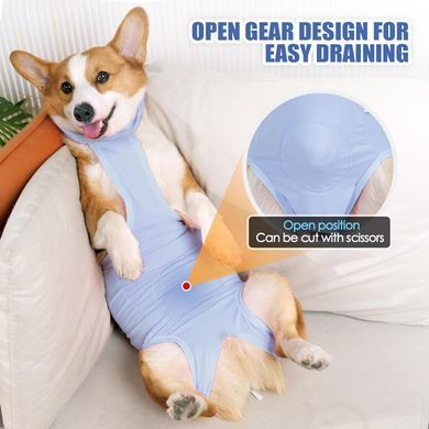 Дихаюча попона для собак Derby Breathable Pet Recovery Suite, Blue Derby