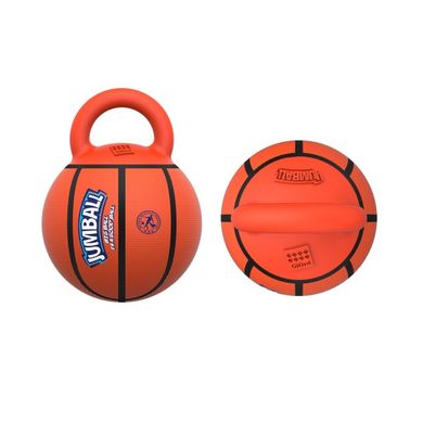 Іграшка для собак Gigwi Jumball Баскетбольний М'яч c Гумовою Ручкою Помаранчевий GiGwi