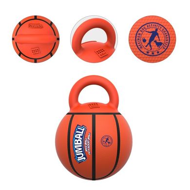 Игрушка для Собак Gigwi Jumball Баскетбольный Мяч c Резиновой Ручкой Оранжевый GiGwi