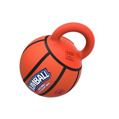 Іграшка для собак Gigwi Jumball Баскетбольний М'яч c Гумовою Ручкою Помаранчевий GiGwi