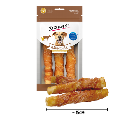 Ласощі для собак Dokas Жувальний рулет з курячою грудкою Dokas