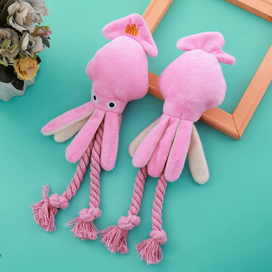 М&rsquo;яка іграшка для собак Derby Octopus Shape Dog Plush Toy with Cotton Rope Derby