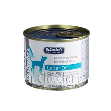 Вологий дієтичний корм для собак Dr.Clauder's Diet LPD Liver для підтримки функції печінки Dr.Clauder's