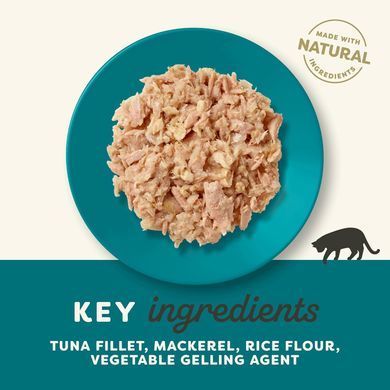 Вологий корм для котів в желе Applaws Tuna Fillet with Mackerel in Jelly (тунець зі скумбрією) Applaws