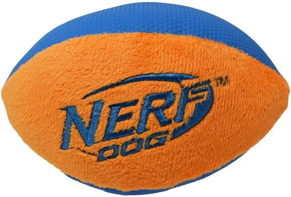 Мягкий футбольный мяч для собак Nerf Dog Trackshot с интерактивной пищалкой и хрустом Nerf Dog