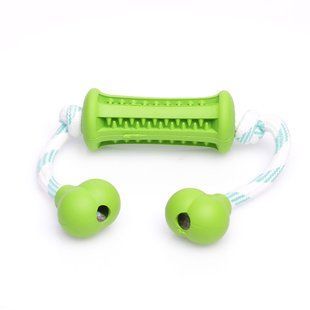 Іграшка для закладки ласощів з мотузкою Derby Rubber Dog Chew Toy Stick Derby