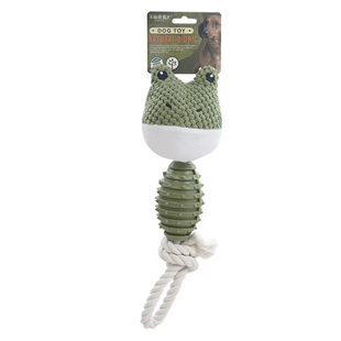 М'яка іграшка для собак Derby Frog Shape TPR + Rope Dog Toy Derby