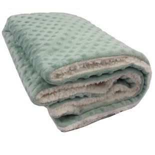 Теплый мягкий плед для домашних животных Pelushka Mint Bubble Thicken Pelushka