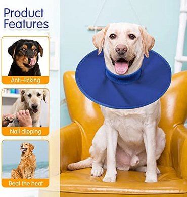 Ветеринарний комір для собак Total Pet Health, Blue