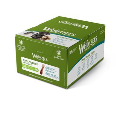 Натуральні ласощі для зубів собак WHIMZEES Dental Treats Toothbrush Box WHIMZEES