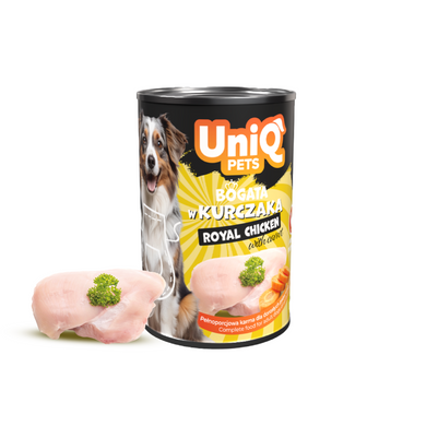 Консервы для собак UNIQ PETS DOG WET FOOD ROYAL CHICKEN с курицей UniQ PETS