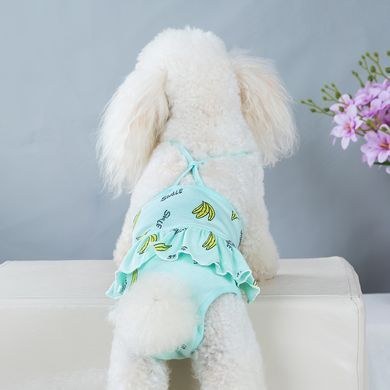 Багаторазовий підгузок для сук Derby Banana на шлейках, Blue Derby