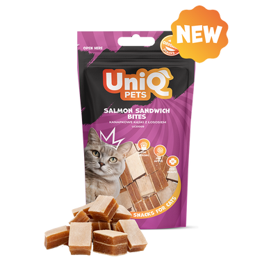 Ласощі для котів Uniq PETS CAT SNACKS MIMI Сендвічі з лососем UniQ PETS