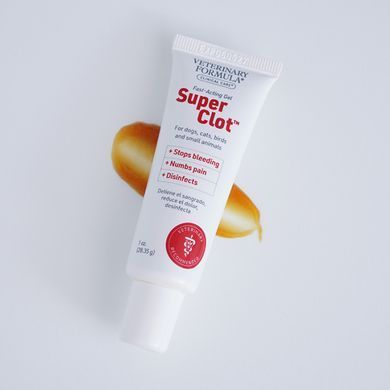 Кровоспинний гель для обробки ран Veterinary Formula Clinical Care Super Clot знеболювальний, дезінфекційний, для собак, котів і дрібних тварин Veterinary Formula