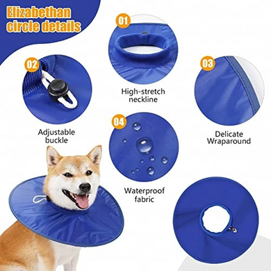 Ветеринарний комір для собак Total Pet Health, Blue