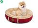 Зручне кругле ліжко JK Animals Balu Red для собак і котів, S, 50х13 см