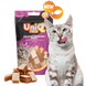 Ласощі для котів Uniq PETS CAT SNACKS MIMI Сендвічі з лососем, курка, лосось, тріска, 50 г