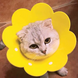 Мягкий воротник для кошек и небольших собак Derby Felt Daisy Elizabeth Collar, Yellow, S, 16-19 см