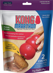 Беззернові жувальні ласощі для собак KONG Marathon Chicken Recipe KONG