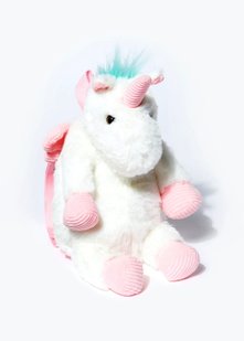 Дитячий плюшевий рюкзак Matalan Fluffy Unicorn