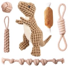 Набір мотузкових іграшок для собак Brown 6шт. Derby