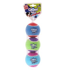 Іграшка для Собак Gigwi Ball Originals М'яч з пищалкою 3 шт 8 см GiGwi