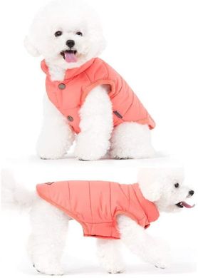 Тепла зимова куртка для собак Meioro на бавовняній підкладці