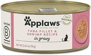 Консервированный корм для котов Applaws Tuna Fillet with Prawn in Broth с тунцом и креветками Applaws