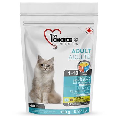Сухий корм для котів 1st Choice Healthy Skin&Coat Adult Salmon для здорової шкіри і блискучої шерсті 1st Choice