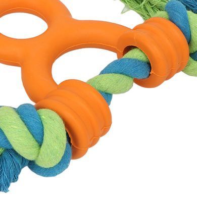 Іграшка-канат для собак Derby Dog Rope Toy with TPR Tug Handle Derby