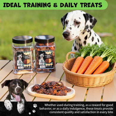 Ласощі для собак UNIQ PETS DOG SNACKS DUO з олениною та морквою UniQ PETS
