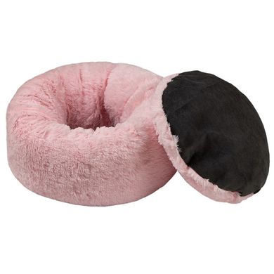 Лежак со съемной подушкой Red Point Donut Светло-розовый Red Point
