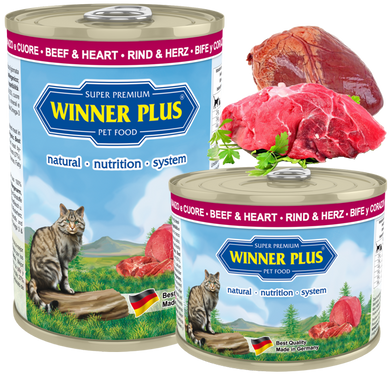 Консерви для кішок з яловичим серцем Winner Plus