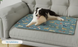 Літня охолоджуюча підстилка для собак Derby Ice Silk Material Summer Pet Cooling Mat Dog Pattern - Blue, 45х60 см