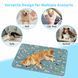 Літня охолоджуюча підстилка для собак Derby Ice Silk Material Summer Pet Cooling Mat Dog Pattern - Blue, 45х60 см