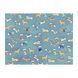 Літня охолоджуюча підстилка для собак Derby Ice Silk Material Summer Pet Cooling Mat Dog Pattern - Blue, 45х60 см